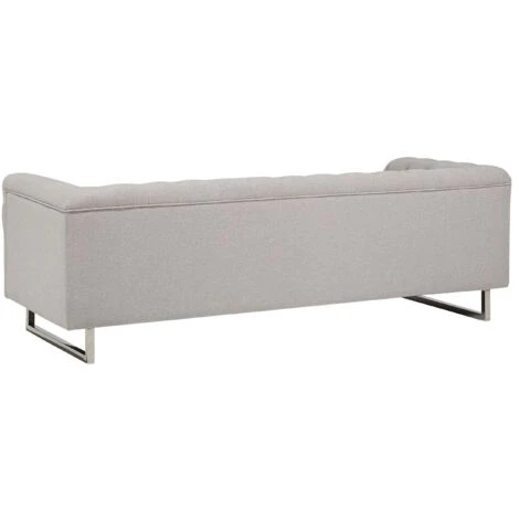 Sofa Set 3+2 Seater Upholstered Button Tufting Chesterfield Style Beige Vissland 7 Sofa Set 3+2 Seater Upholstered Button Tufting Chesterfield Style Beige Vissland - Image 5