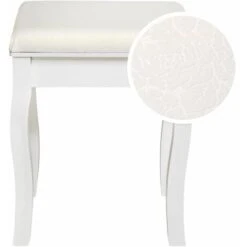 Vanity Stool Rose Pattern - Bedroom Stool, Dressing Stool, Upholstered Stool -Living Room Furniture Store 11950858 3