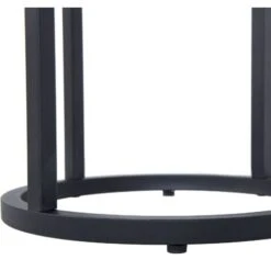 Rustic Modern Set Of 2 Nesting End Tables Metal Frame Dark Wood Dixie 11 Rustic Modern Set Of 2 Nesting End Tables Metal Frame Dark Wood Dixie -Living Room Furniture Store 13134535 5