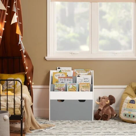 SoBuy Children Kids Bookcase Book Shelf Storage Display Rack Organizer Holder,KMB17-HG 4 SoBuy Children Kids Bookcase Book Shelf Storage Display Rack Organizer Holder,KMB17-HG - Image 2