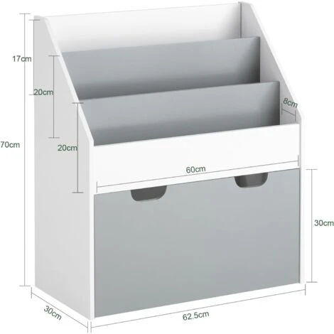 SoBuy Children Kids Bookcase Book Shelf Storage Display Rack Organizer Holder,KMB17-HG 6 SoBuy Children Kids Bookcase Book Shelf Storage Display Rack Organizer Holder,KMB17-HG - Image 4
