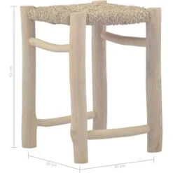 Stools 2 Pcs Brown Seagrass VidaXL 9 Stools 2 Pcs Brown Seagrass VidaXL -Living Room Furniture Store 15392274 3