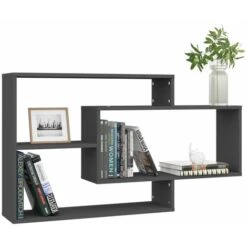 Wall Shelf Grey 104x20x58.5 Cm Engineered Wood VidaXL 10 Wall Shelf Grey 104x20x58.5 Cm Engineered Wood VidaXL -Living Room Furniture Store 15898578 4
