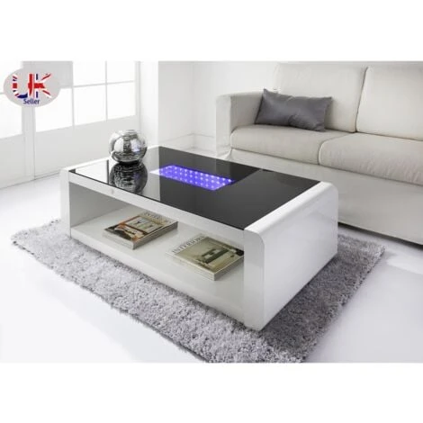 LED Infinity Coffee Table Living Room Furniture 3 LED Infinity Coffee Table Living Room Furniture