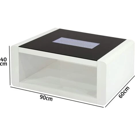 LED Infinity Coffee Table Living Room Furniture 4 LED Infinity Coffee Table Living Room Furniture - Image 2