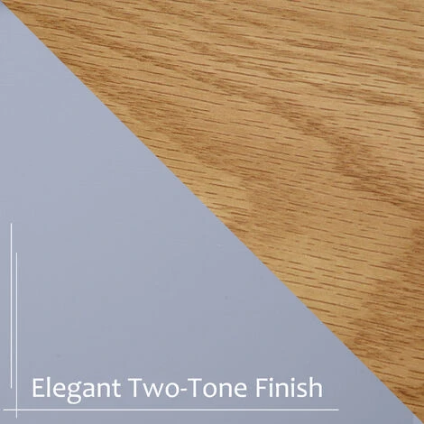 HOMCOM Coffee Table W/ 2 Drawers Open Display Wood Effect Tabletop Retro Style 6 HOMCOM Coffee Table W/ 2 Drawers Open Display Wood Effect Tabletop Retro Style - Image 4