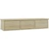 Wall-mounted Drawer Shelf Sonoma Oak 88x26x18.5 Cm Engineered Wood VidaXL -Living Room Furniture Store 16652511 1