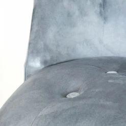 Charles Bentley Toulouse Velvet Occasional Chair With Solid Wood Frame Grey 11 Charles Bentley Toulouse Velvet Occasional Chair With Solid Wood Frame Grey -Living Room Furniture Store 16783838 5