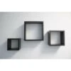 At Home Comforts Set Of 3 Black Cube Shelves 1 At Home Comforts Set Of 3 Black Cube Shelves -Living Room Furniture Store 17596997 1