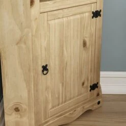 Corona 1 Door Corner Bookcase Solid Pine Shelving Storage Unit 11 Corona 1 Door Corner Bookcase Solid Pine Shelving Storage Unit -Living Room Furniture Store 17767109 5