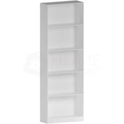 Cambridge 5 Tier Extra Large Bookcase Shelving Storage Unit, White 11 Cambridge 5 Tier Extra Large Bookcase Shelving Storage Unit, White -Living Room Furniture Store 17767268 5