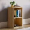 Oxford 2 Tier Cube Bookcase Shelving Storage Unit, Oak 2 Oxford 2 Tier Cube Bookcase Shelving Storage Unit, Oak -Living Room Furniture Store 17767270 1
