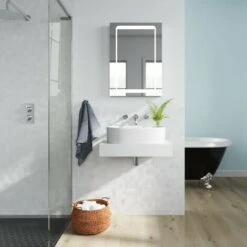 Mode Orion White Wall Hung Countertop Basin Shelf -Living Room Furniture Store 17789436 4