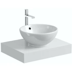Mode Orion White Wall Hung Countertop Basin Shelf -Living Room Furniture Store 17789436 5