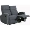 Boston Slate Grey Fabric 2 Seater Recliner Sofa -Living Room Furniture Store 17791433 1