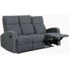Boston Slate Grey Fabric 3 Seater Recliner Sofa -Living Room Furniture Store 17791438 1