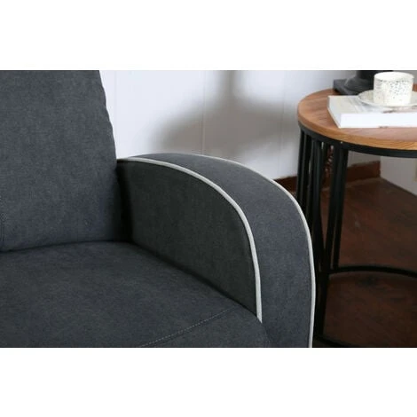 Boston Slate Grey Plush Fabric 3+2 Seater Recliner Sofa Set 5 Boston Slate Grey Plush Fabric 3+2 Seater Recliner Sofa Set - Image 3