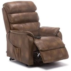 BUCKINGHAM RISE REC TAN LEATHER RECLINER -Living Room Furniture Store 18220843 3