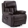 CHESTER BROWN RISE LEATHER RECLINER CHAIR -Living Room Furniture Store 18220894 1
