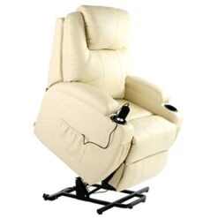 CINEMO RISEREC CREAMLEATHER RECLINER