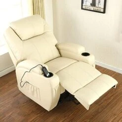 CINEMO RISEREC CREAMLEATHER RECLINER -Living Room Furniture Store 18220918 3