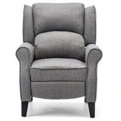 EATON HERRINGBONE RECLINER CHAIR - GREY 11 EATON HERRINGBONE RECLINER CHAIR - GREY -Living Room Furniture Store 18220937 5