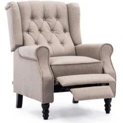 ALTHORPE LINEN RECLINER CHAIR - PUMICE -Living Room Furniture Store 18220951 4