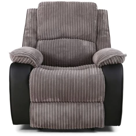 POSTANA GREY FABRIC RECLINER ARMCHAIR 6 POSTANA GREY FABRIC RECLINER ARMCHAIR - Image 4
