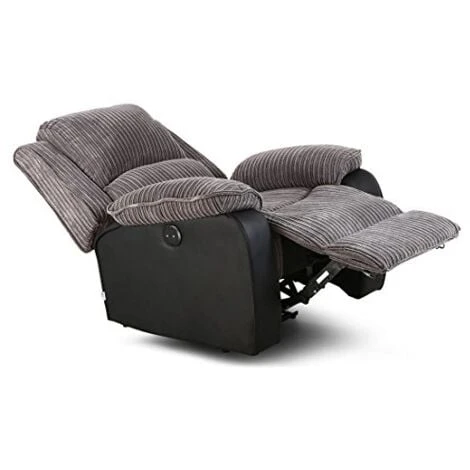 POSTANA GREY AUTOMATIC FABRIC RECLINER ARMCHAIR 6 POSTANA GREY AUTOMATIC FABRIC RECLINER ARMCHAIR - Image 4