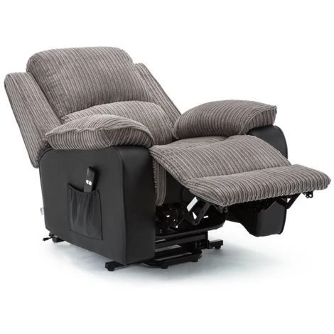 POSTANA GREY RISE RECLINER FABRIC ARMCHAIR 4 POSTANA GREY RISE RECLINER FABRIC ARMCHAIR - Image 2