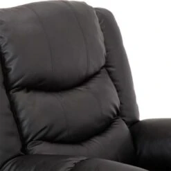 SEATTLE ELECTRIC BLACK LEATHER AUTO RECLINER ARMCHAIR SOFA HOME LOUNGE CHAIR -Living Room Furniture Store 18220990 4
