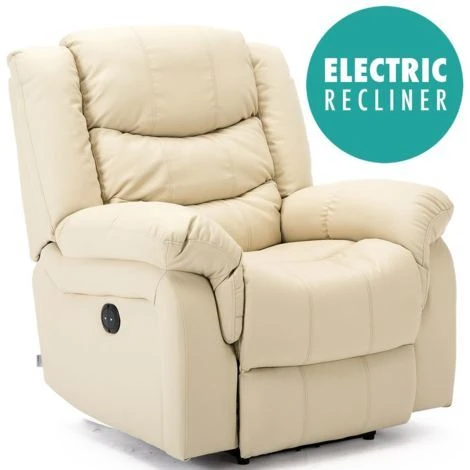SEATTLE ELECTRIC CREAM LEATHER AUTO RECLINER ARMCHAIR SOFA HOME LOUNGE CHAIR 3 SEATTLE ELECTRIC CREAM LEATHER AUTO RECLINER ARMCHAIR SOFA HOME LOUNGE CHAIR