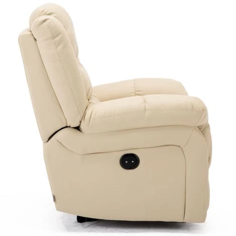 SEATTLE ELECTRIC CREAM LEATHER AUTO RECLINER ARMCHAIR SOFA HOME LOUNGE CHAIR 6 SEATTLE ELECTRIC CREAM LEATHER AUTO RECLINER ARMCHAIR SOFA HOME LOUNGE CHAIR - Image 4