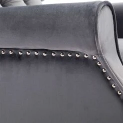 ALTHORPE VELVET RECLINER CHAIR - GREY -Living Room Furniture Store 18221003 5