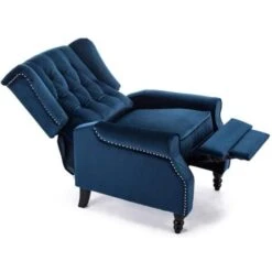 ALTHORPE VELVET RECLINER CHAIR - MIDNIGHT BLUE 9 ALTHORPE VELVET RECLINER CHAIR - MIDNIGHT BLUE -Living Room Furniture Store 18221004 3