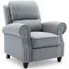 DUXFORD LINEN FABRIC PUSHBACK RECLINER ARMCHAIR SOFA OCCASIONAL CHAIR[Grey,RC1-2070-030-040-GREY,Fabric] -Living Room Furniture Store 18221032 1