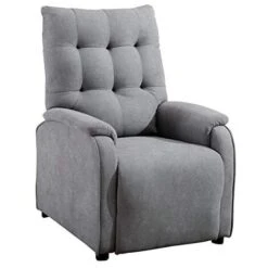 CHARLBURY PUSHBACK FABRIC RECLINER CHAIR - DOVE GREY