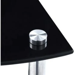 4-Tier Shelf Black 30x30x100 Cm Tempered Glass VidaXL 11 4-Tier Shelf Black 30x30x100 Cm Tempered Glass VidaXL -Living Room Furniture Store 18323716 5