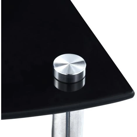 4-Tier Shelf Black 30x30x100 Cm Tempered Glass VidaXL 7 4-Tier Shelf Black 30x30x100 Cm Tempered Glass VidaXL - Image 5
