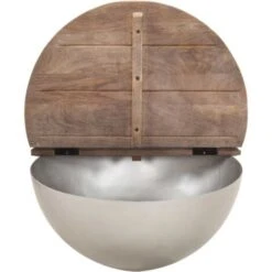 2 Piece Bowl Shaped Coffee Table Set Solid Mango Wood VidaXL -Living Room Furniture Store 18752626 5