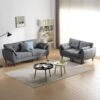 Cherry Tree Furniture 2 Seater Brooks Fabric Sofa In Grey