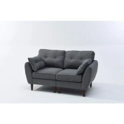 Cherry Tree Furniture 2 Seater Brooks Fabric Sofa In Grey -Living Room Furniture Store 19165735 4