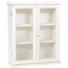 Country-style Solid Lime Wood Antiqued White Finish Hanging Display Case. Made In Italy 1 Country-style Solid Lime Wood Antiqued White Finish Hanging Display Case. Made In Italy -Living Room Furniture Store 19299487 1