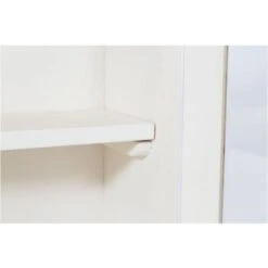 Country-style Solid Lime Wood Antiqued White Finish Hanging Display Case. Made In Italy -Living Room Furniture Store 19299487 3