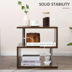 HOMCOM Side Coffee Table Tray Sofa Ottoman Couch Room Console Stand End TV Lap Snack Natural 11 HOMCOM Side Coffee Table Tray Sofa Ottoman Couch Room Console Stand End TV Lap Snack Natural -Living Room Furniture Store 20290225 5