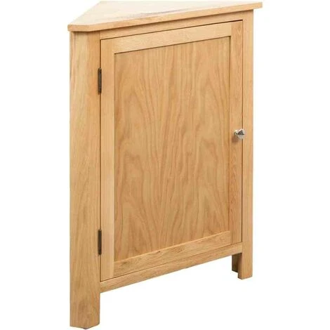 Hommoo Corner Cabinet 59x36x80 Cm Solid Oak Wood VD12955 3 Hommoo Corner Cabinet 59x36x80 Cm Solid Oak Wood VD12955