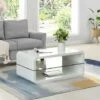 Cherry Tree Furniture Lucent White High Gloss And Glass Coffee Table -Living Room Furniture Store 20914765 1