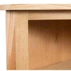 Hommoo Corner Shelf 59x36x100 Cm Solid Oak Wood -Living Room Furniture Store 23003999 5