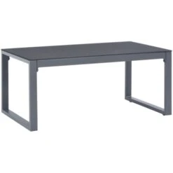 Coffee Table 90x50x40 Cm Aluminium VidaXL
