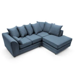 Darcy Linen Corner Sofa - Color Teal -Living Room Furniture Store 23565227 4